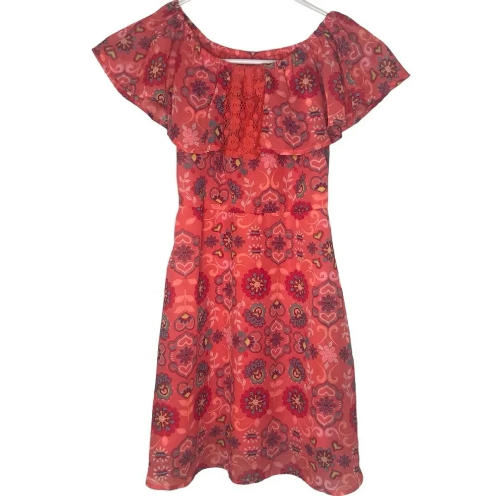 Girls floral print dress